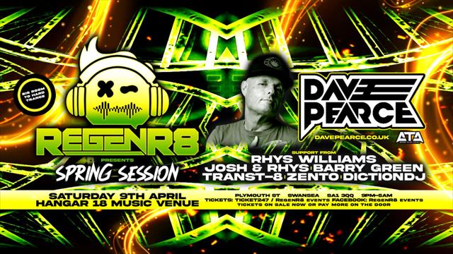 Regenr8 Events Spring Session with Dave Pearce & Support