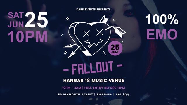 Fallout Emo Night @ Hangar 18 Music Venue