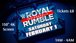 WWE ROYAL RUMBLE @ YE OLDE FOUNDRY 150" 4K SCREEN