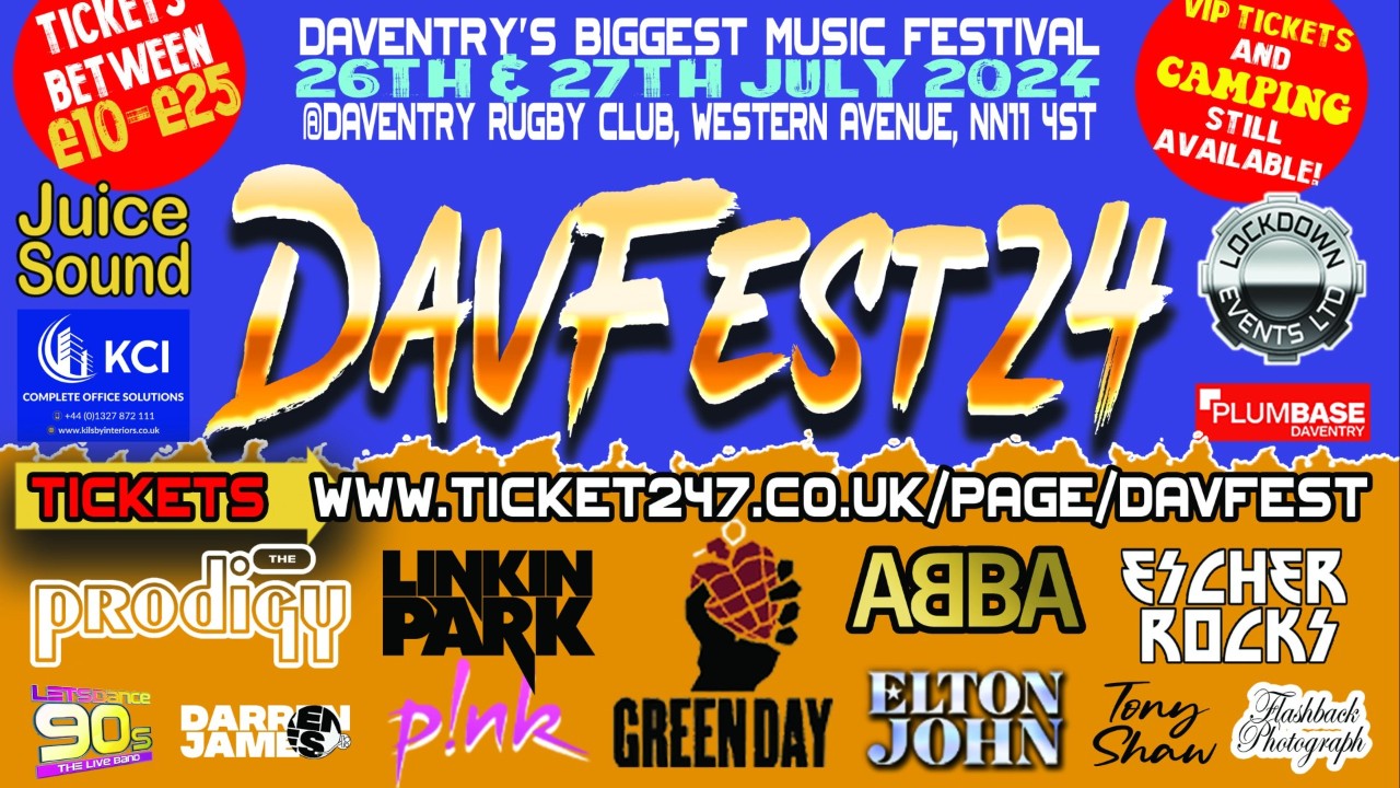 DavFest24 - Daventry's Number 1 Live Music Event!