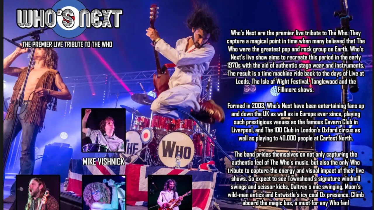 Who's Next the UK's Premier Live Tribute to The Who