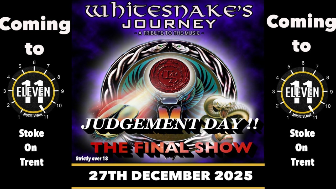Whitesnakes Journey The Final Show Judgement day live at Eleven Stoke on trent