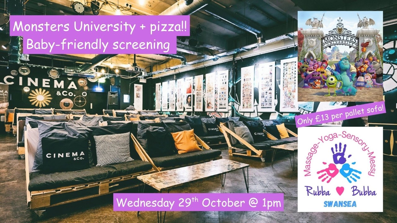 Baby-Friendly Screening - MONSTERS UNIVERSITY + PIZZA! 