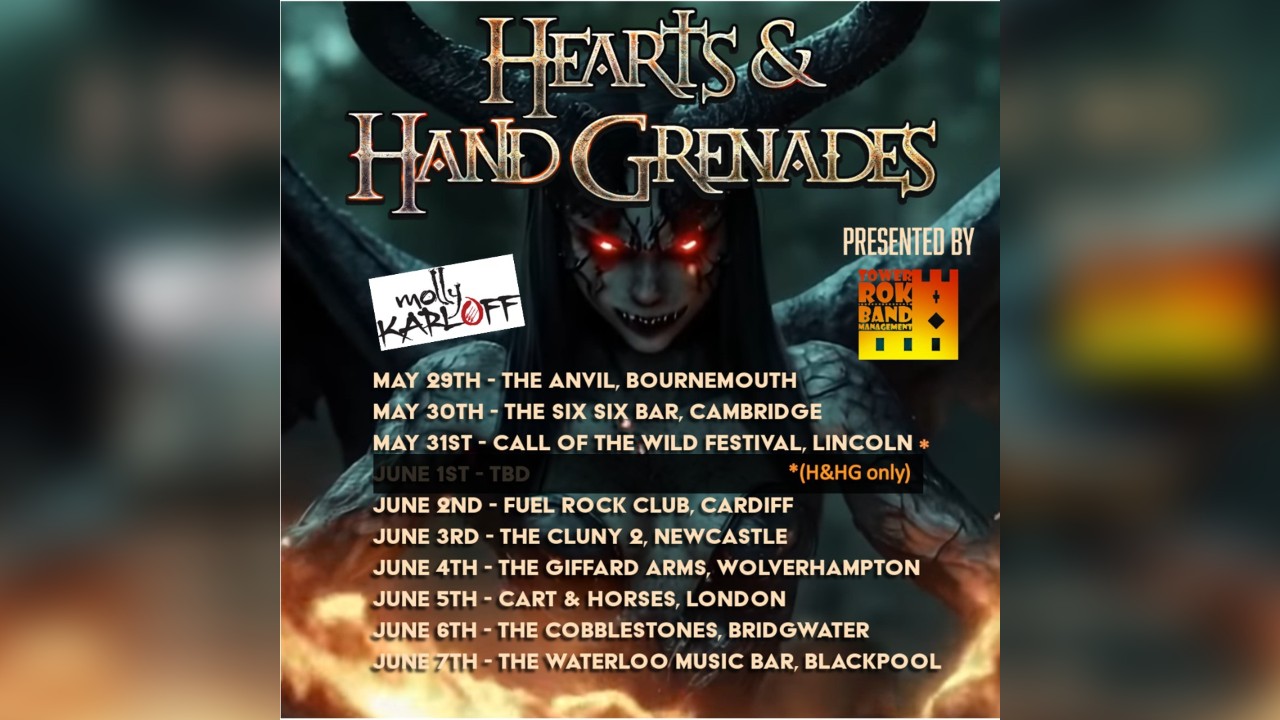 Hearts & Hand Grenades plus support (Cardiff) *Earlybird*