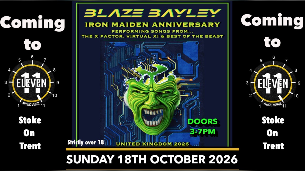 Blaze Bayley Iron Maiden Anniversary tour live at Eleven Stoke