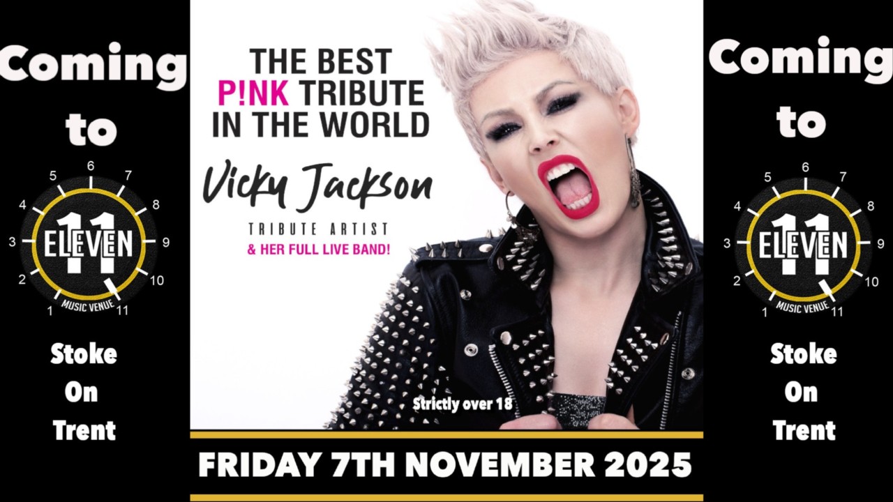PINK with Vicky Jackson and her band live at Eleven Stoke