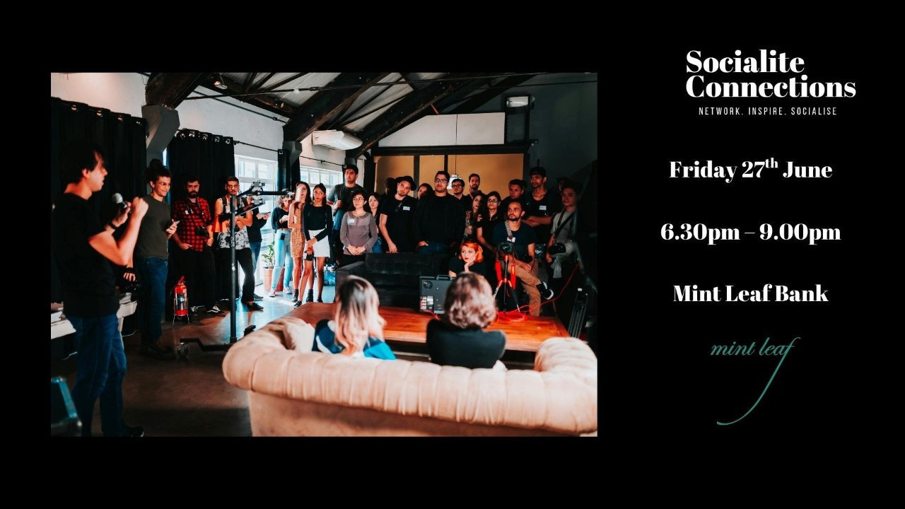 Connecting Film, TV, Music, & Media Professionals at Mint Leaf Bank