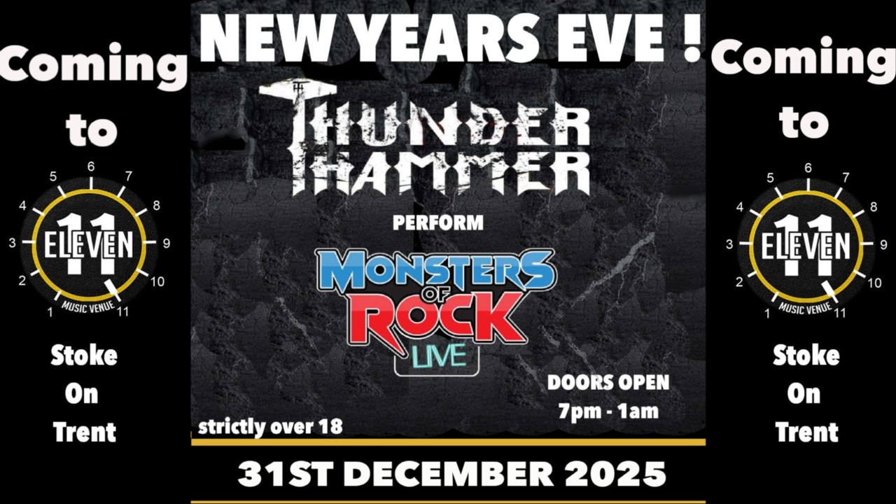 NEW YEARS EVE ! with Thunder Hammer live at Eleven Stoke