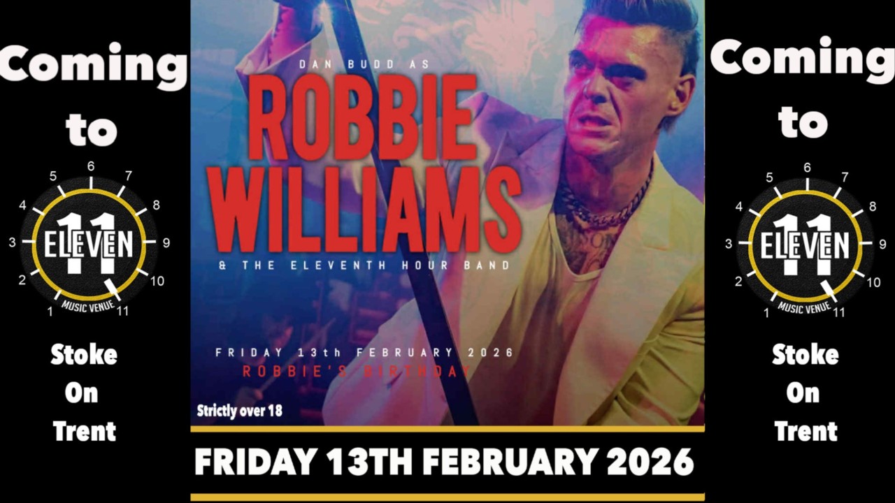 Robbie Williams played by Dan Budd & his band live at Eleven Stoke