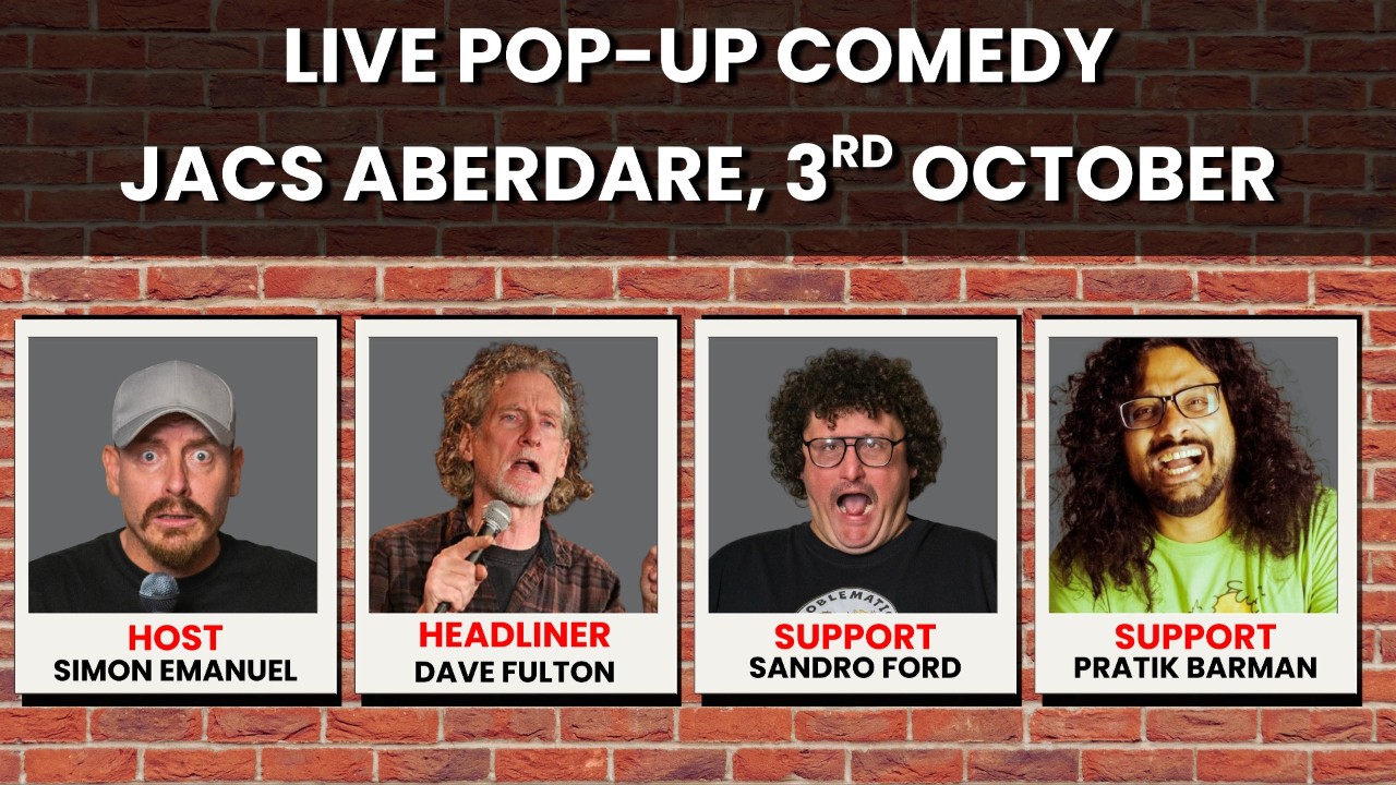 Problematic Pub Comedy Pop-Up Night – 3rd October - Jacs Aberdare