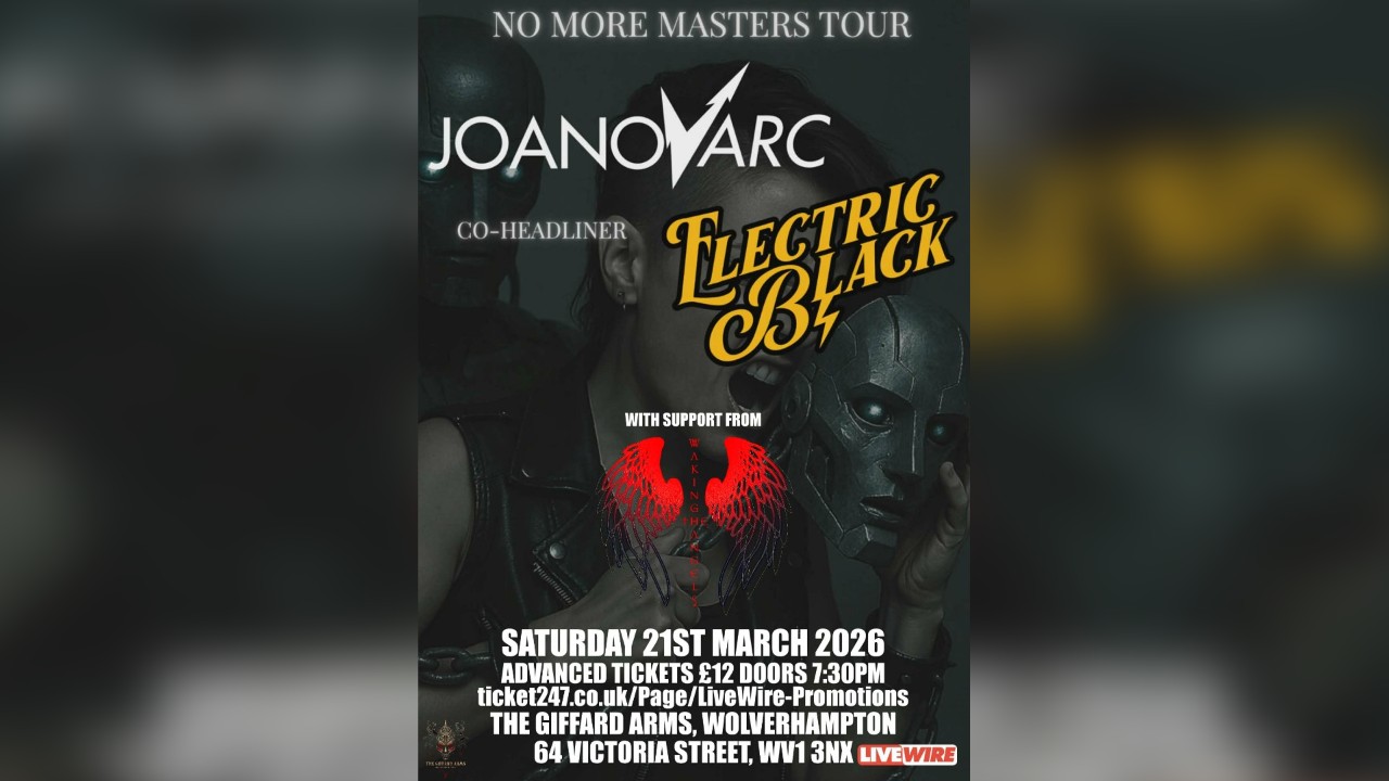 LiveWire presents JoanOvArc with co-headliner Electric Black 