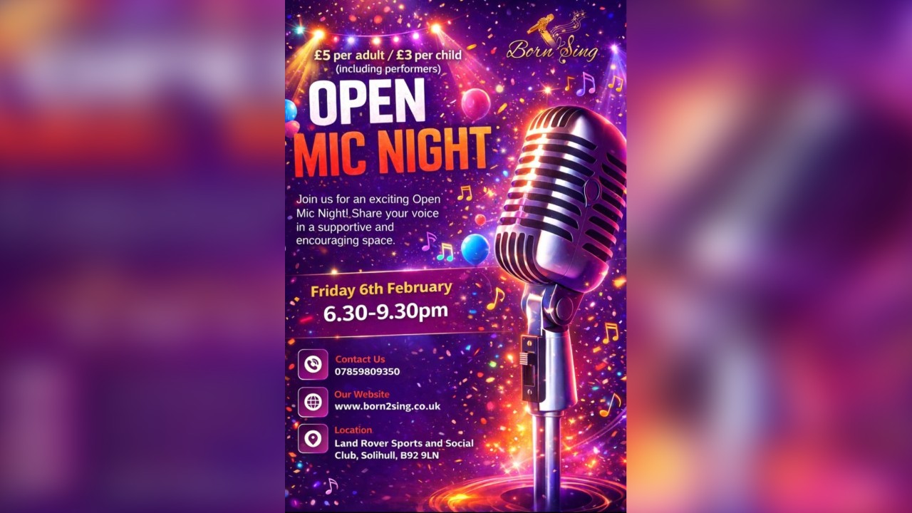Born2Sing Open Mic Night