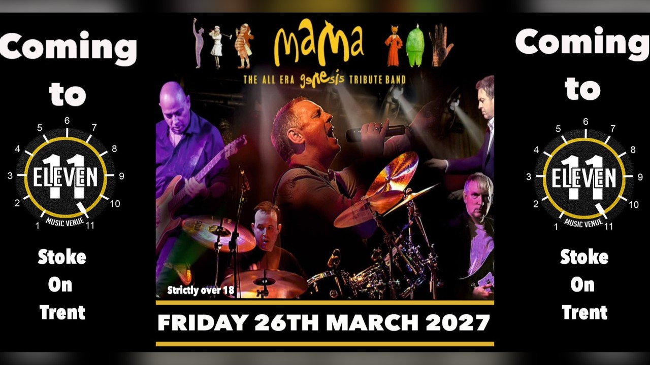 MAMA all era Genesis tribute band live at Eleven Stoke on trent