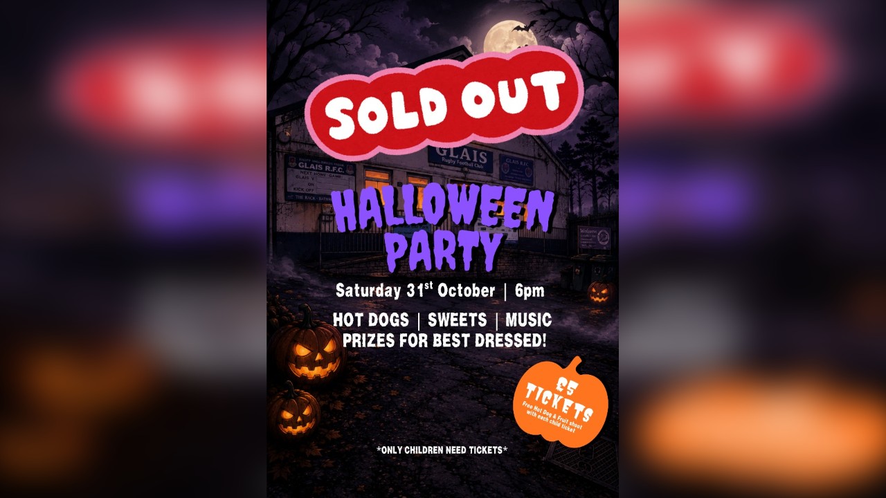Halloween Party @GlaisRFC - SOLD OUT