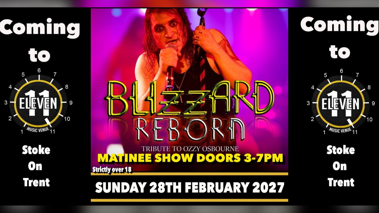 Blizzard Reborn live at Eleven Stoke