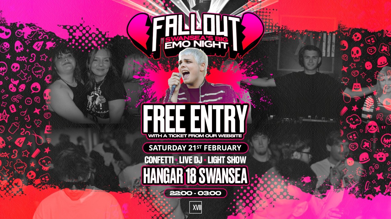 Fallout Emo Night Swansea - Saturday 21st February