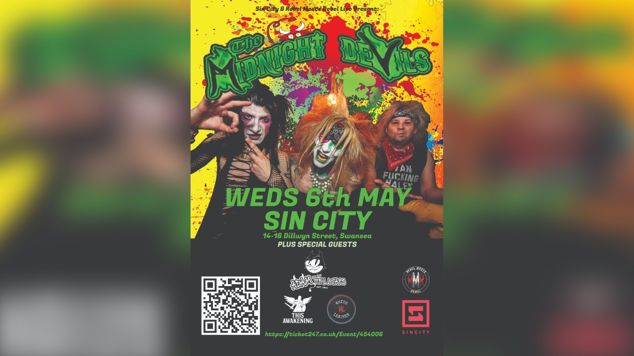 THE MIDNIGHT DEVILS with ADAM AND THE HELLCATS, WHITE LEATHER and THIS AWAKENING