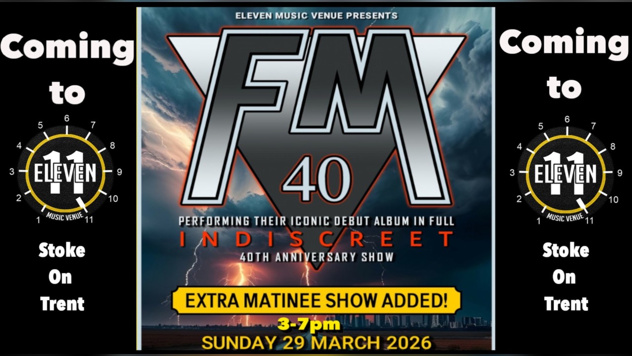 FM Sunday matinee show INDISCREET 40th Anniversary show live Eleven Stoke 