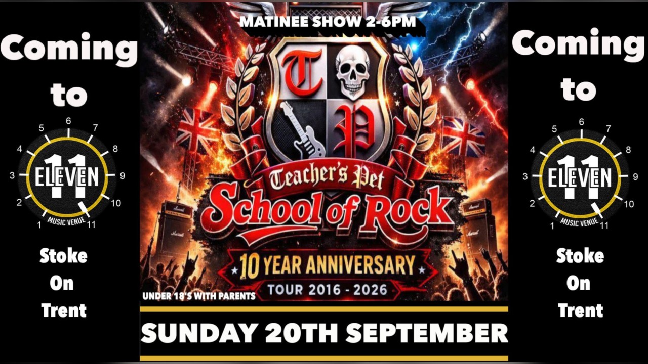 School of rock with Teachers Pet live at Eleven Stoke on trent
