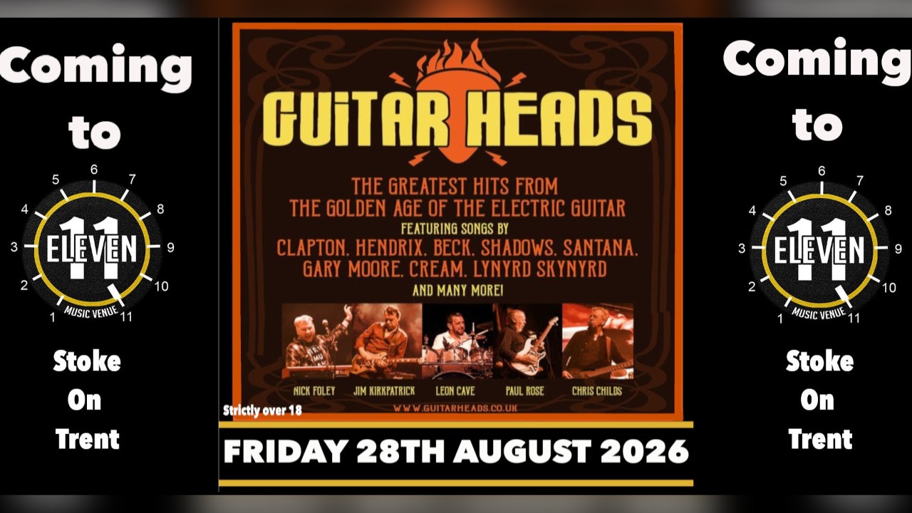 Guitar Heads live at Eleven Stoke on trent