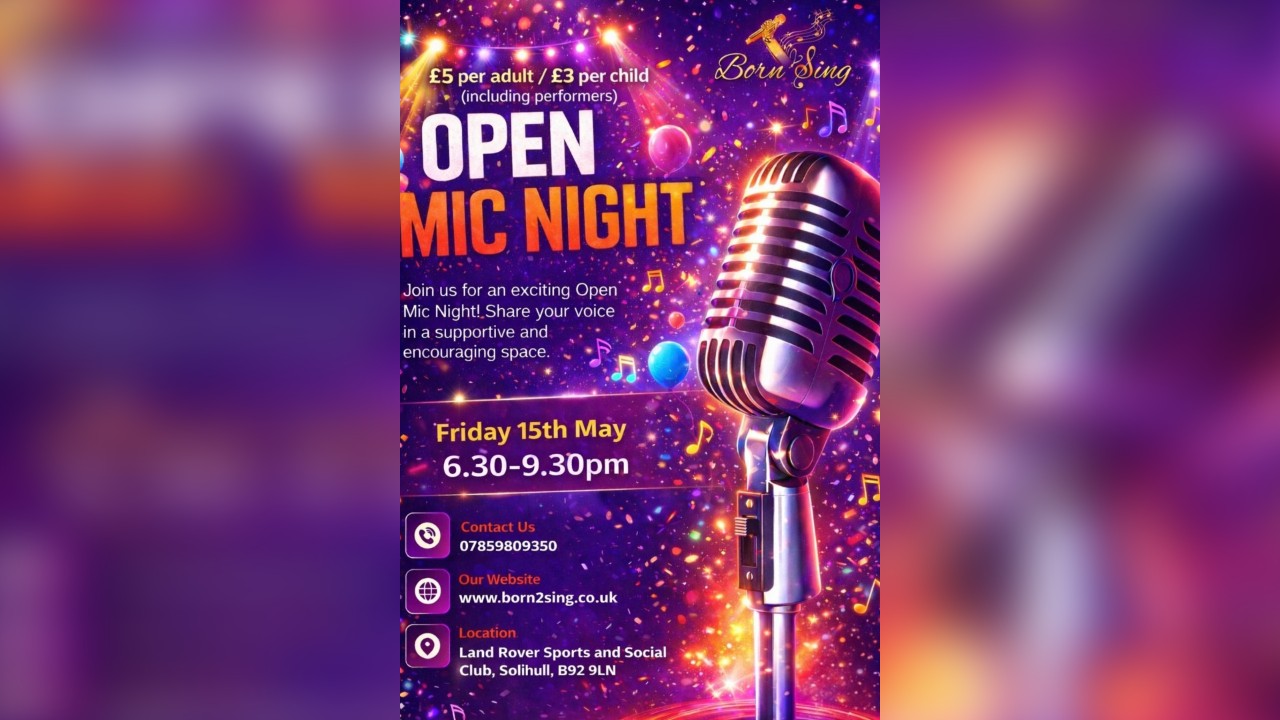 Born2Sing Open Mic Night