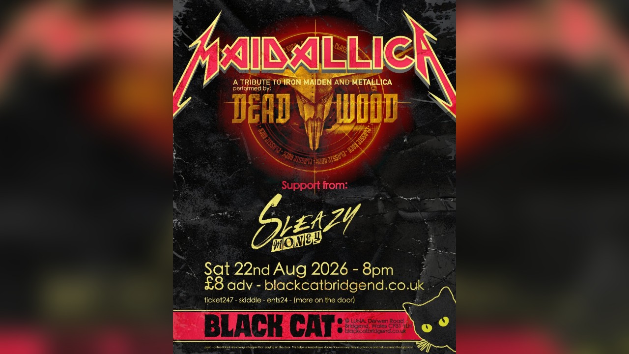 MAIDALLICA @ Black Cat, Bridgend