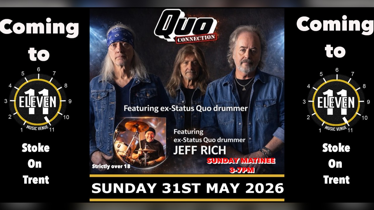 Quo Connection matinee show live at Eleven Stoke on trent