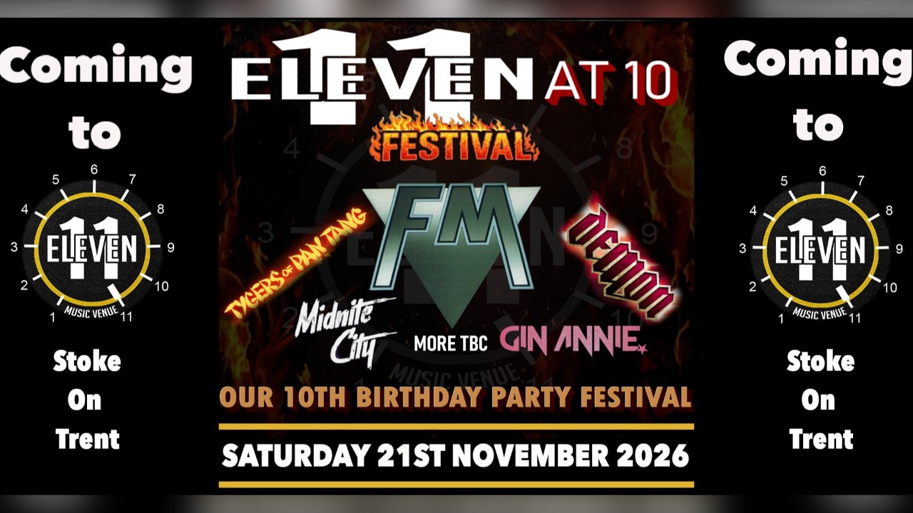 Eleven at 10 festival live at Eleven Stoke on trent