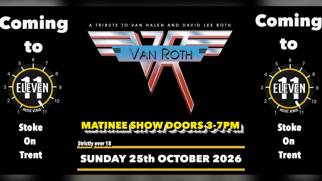 VAN ROTH tribute band live at Eleven Stoke
