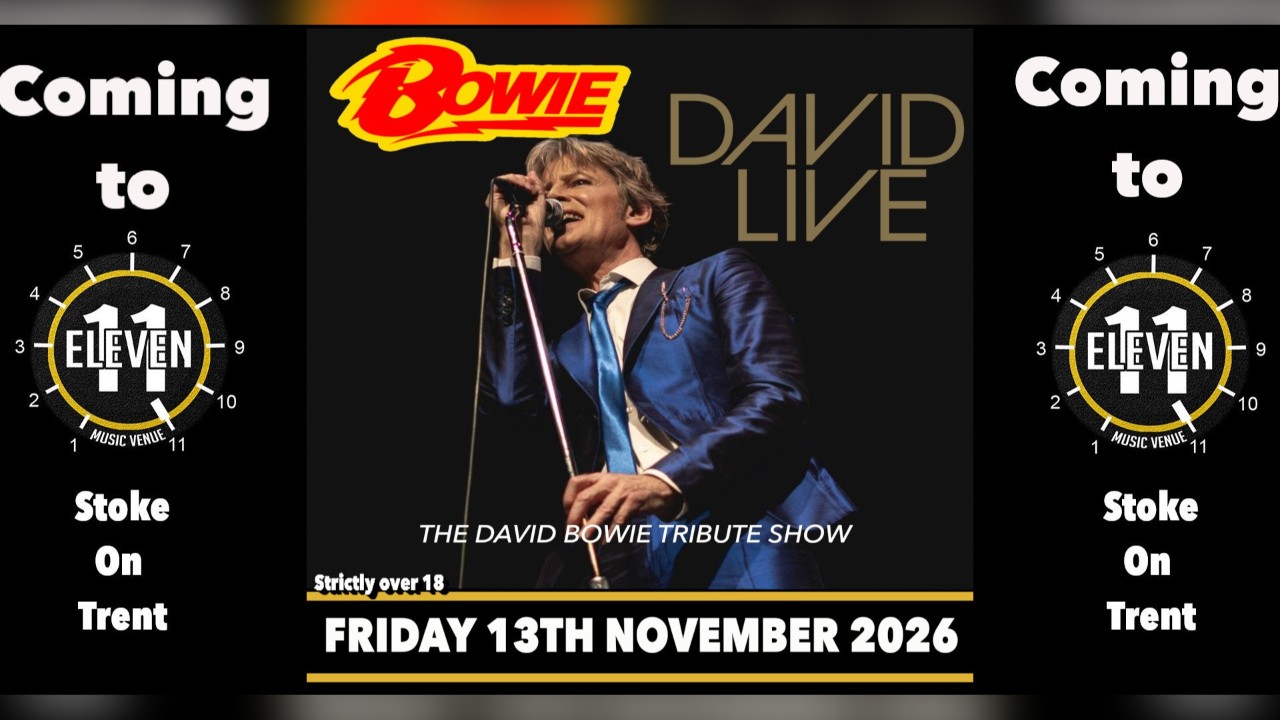 David Live the David Bowie tribute show live at Eleven Stoke