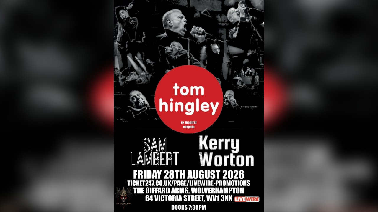 LiveWire presents Kerry Worton as guest to Tom Hingley acoustic show