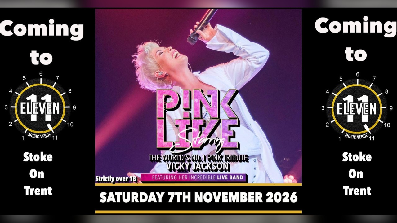 Pink with Vicky Jackson and her band live at Eleven Stoke on trent