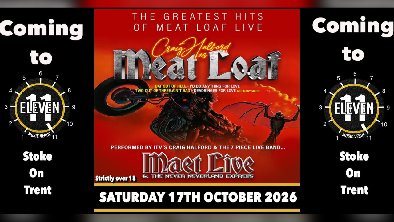 Maet Live Meat loaf tribute band live at Eleven Stoke on trent