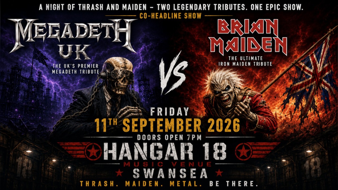 Megadeth UK / Brian Maiden - Two Legendary Tributes - One Epic Show