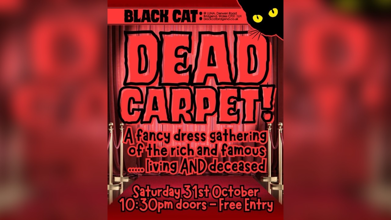 DEAD CARPET Halloween Club Night - A fancy dress gathering of the rich & famous (living AND deceased!)