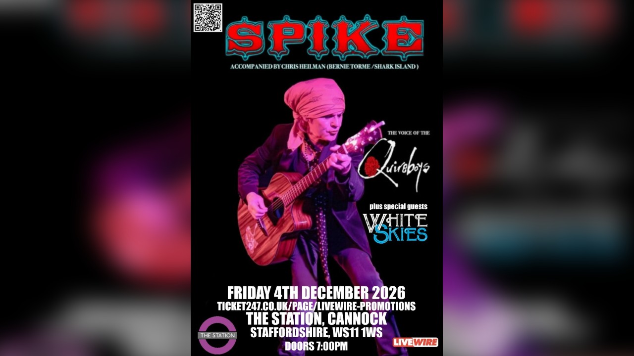 LiveWire presents White Skies acoustic as special guests to Spike from the Quireboys