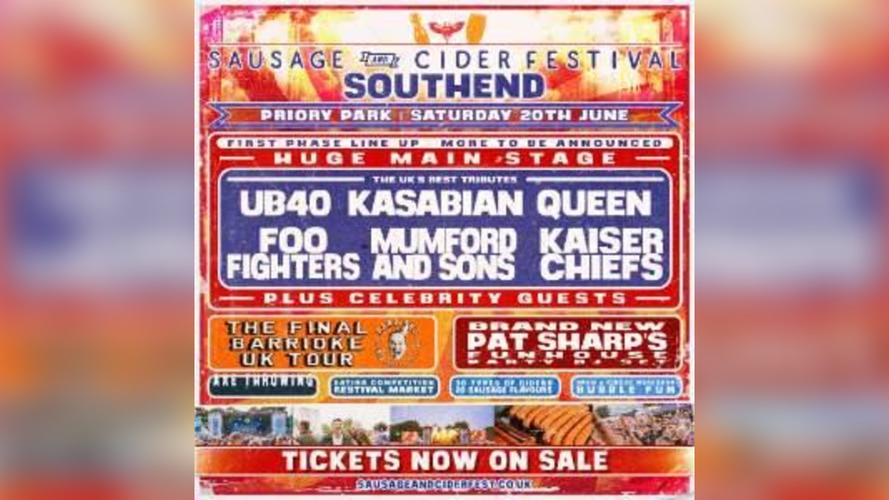 Sausage and Cider Festival - Southend 2026