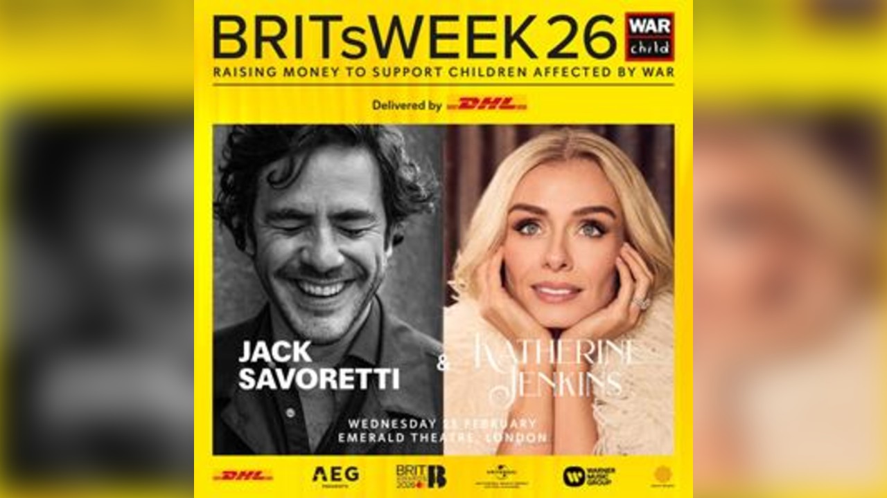 Jack Savoretti with Katherine Jenkins