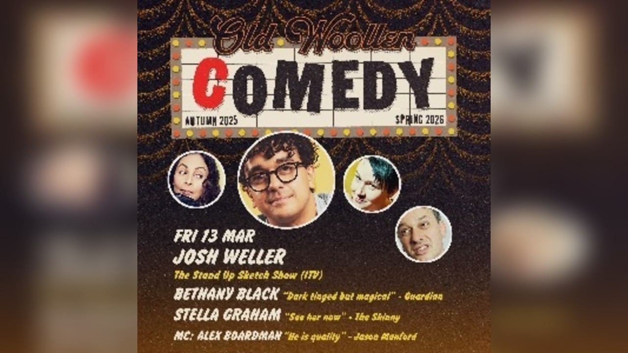 Comedy at The Old Woollen - Fri 13 March