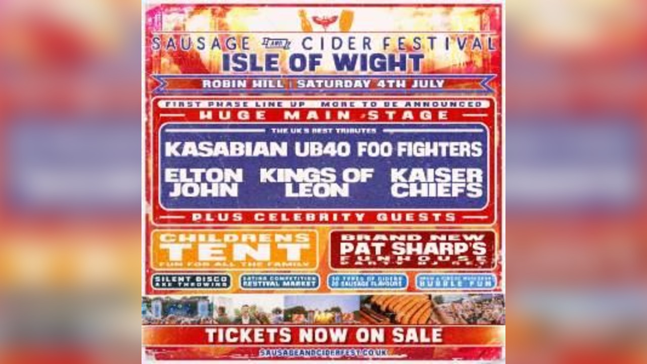 Sausage and Cider Festival - Isle of Wight 2026