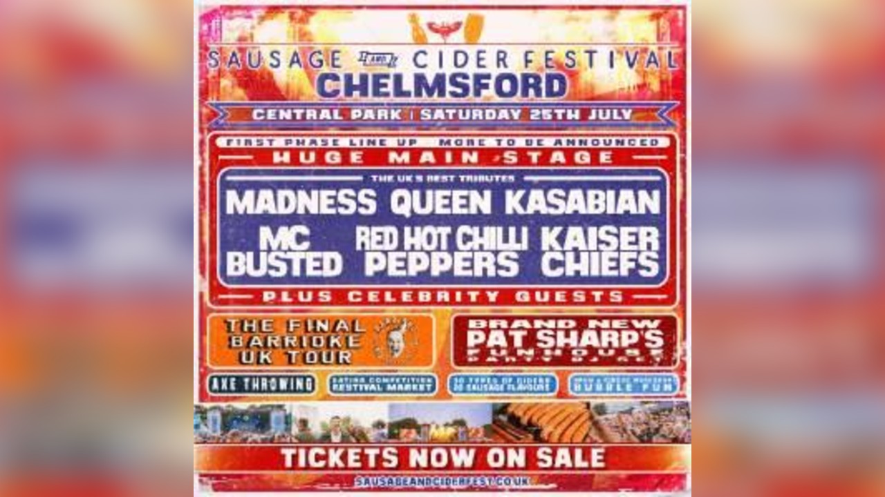 Sausage and Cider Festival - Chelmsford 2026