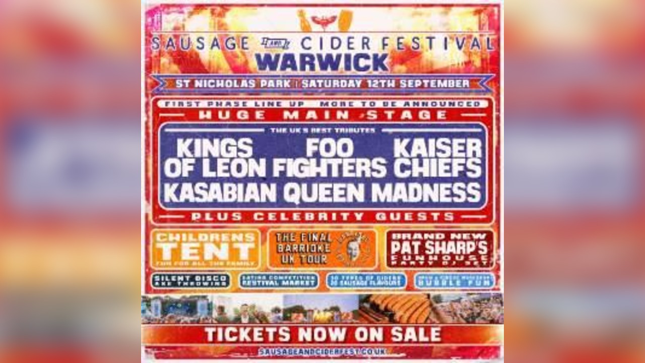 Sausage and Cider Festival - Warwick 2026
