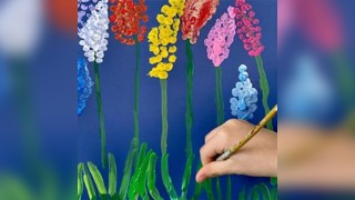 Nature's Rainbow Plant Painting