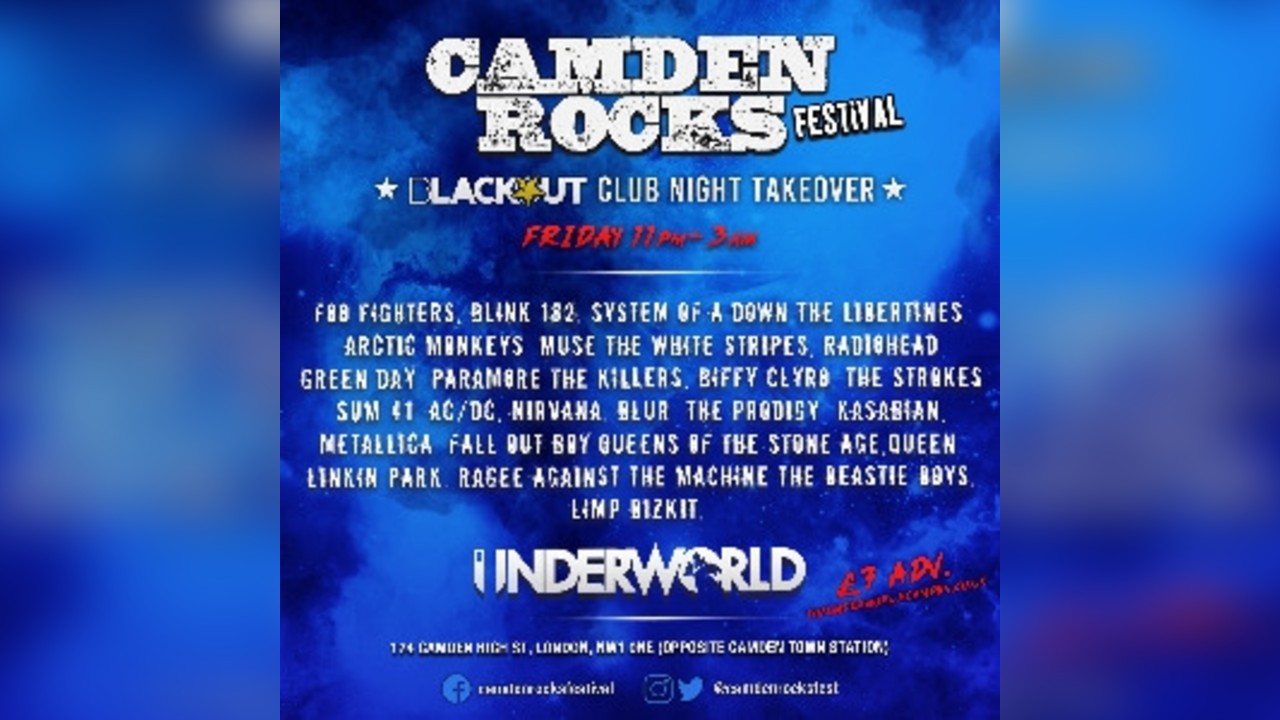 BLACKOUT CLUB - CAMDEN ROCKS TAKEOVER