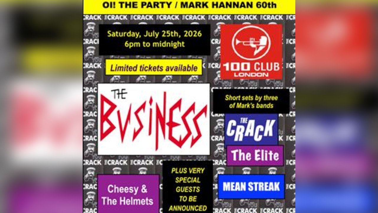 Oi! The Party - Mark Hannan's 60th Birthday Gig