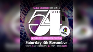 Studio 54 - Over 30's Afternoon Disco