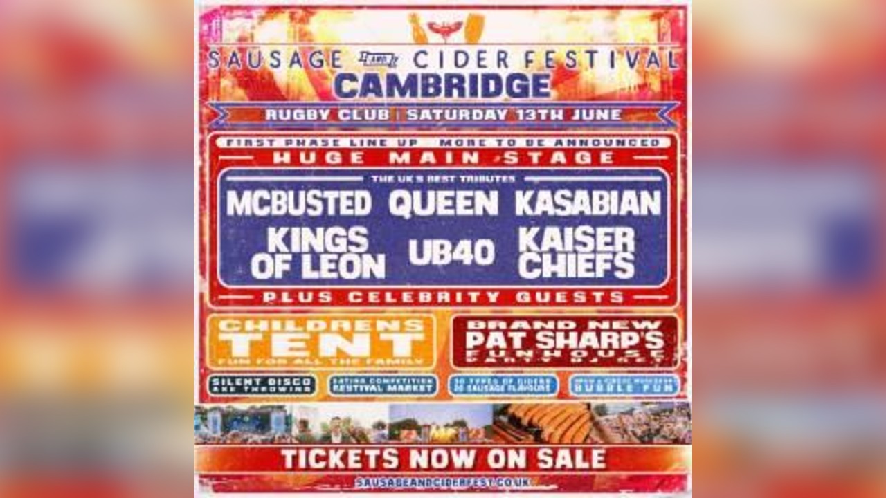 Sausage and Cider Festival - Cambridge 2026