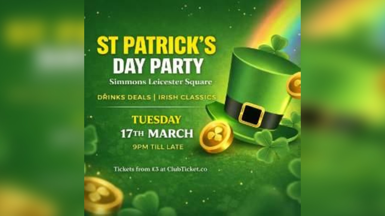 St Patrick's Day at Simmons Leicester Square