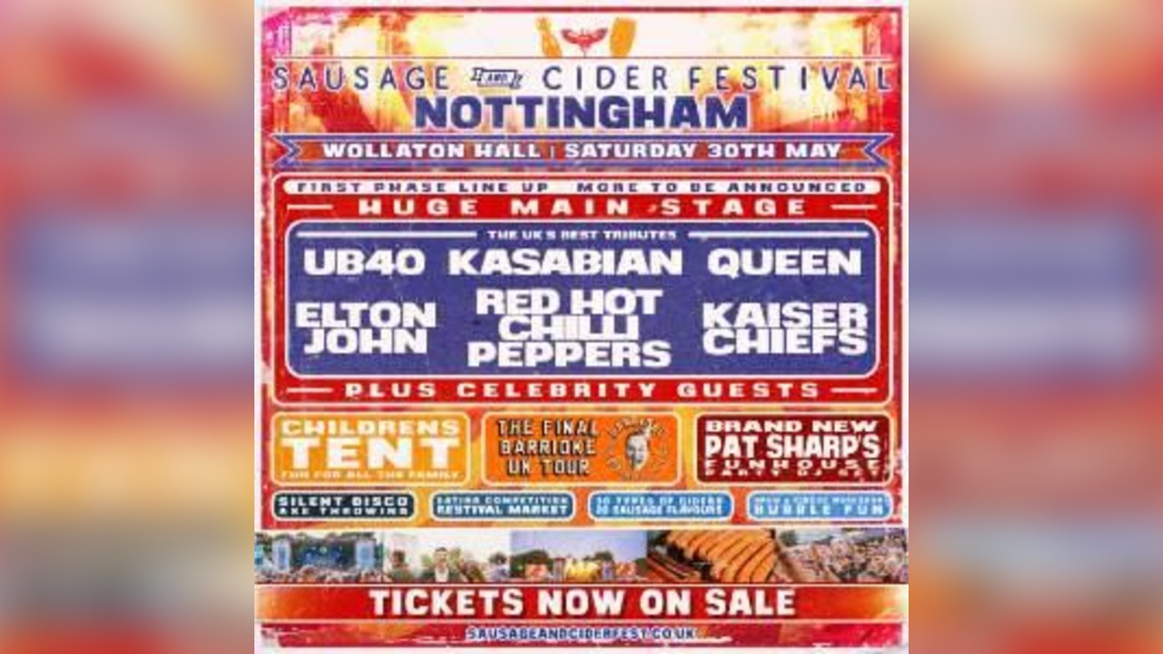 Sausage and Cider Festival - Nottingham 2026