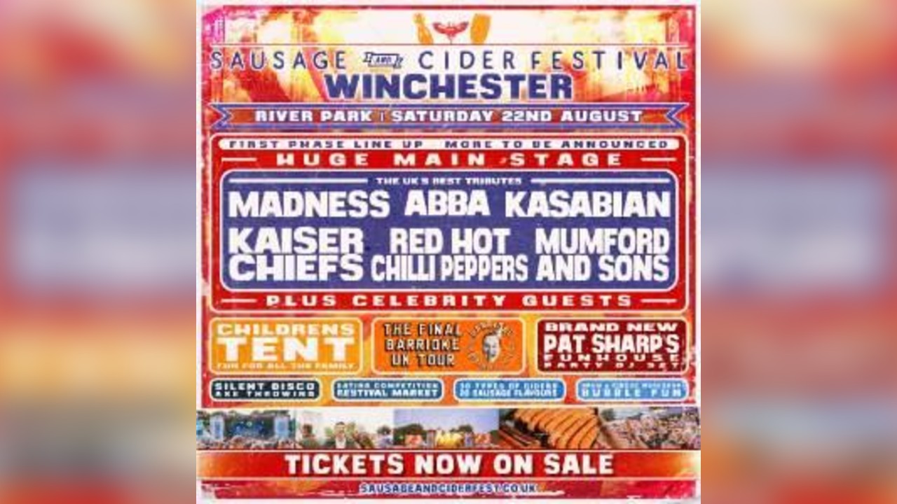 Sausage and Cider Festival - Winchester 2026